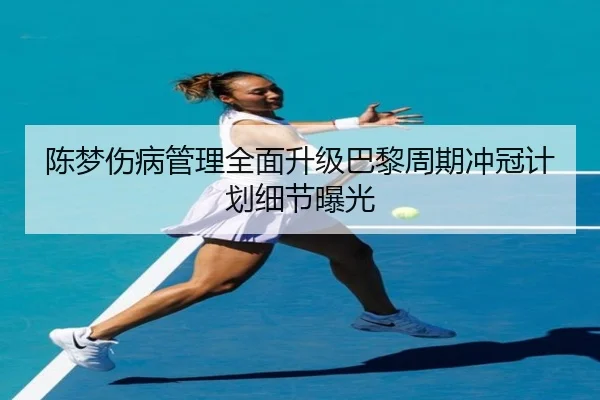 陈梦伤病管理全面升级巴黎周期冲冠计划细节曝光